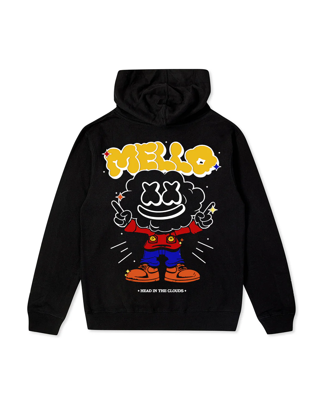 Cloudy Hoodie (Youth) — Black - Image 2