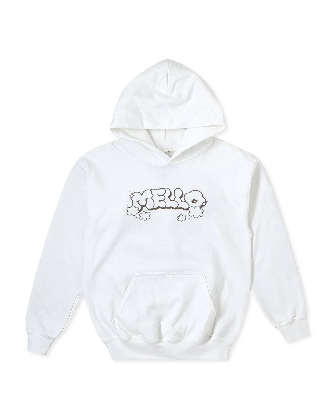 Cloudy Hoodie (Youth) — White - Image 2