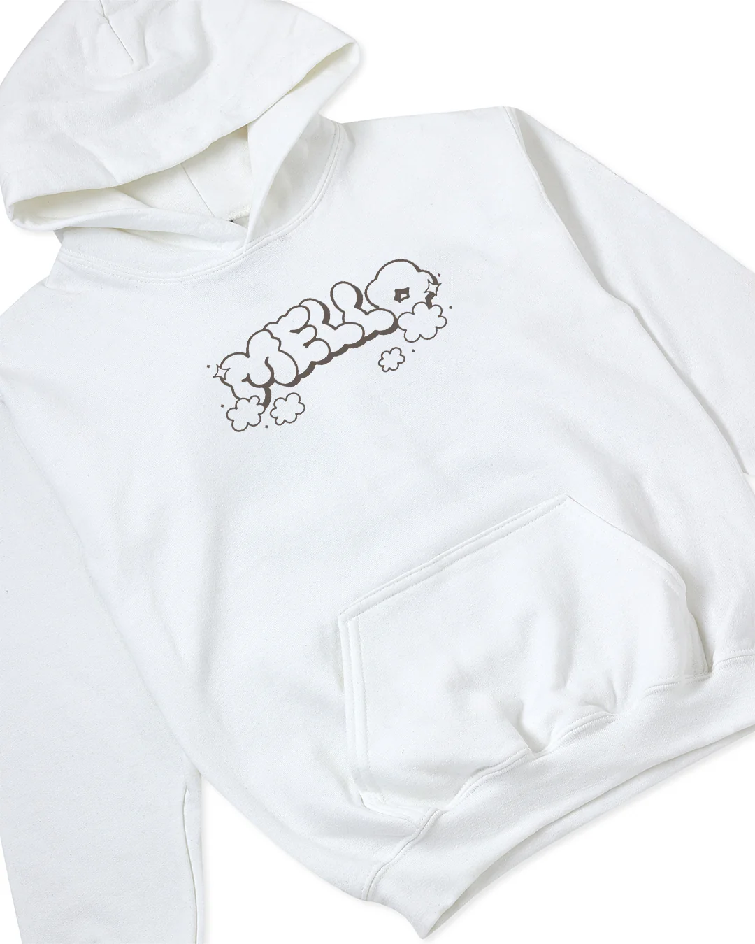 Cloudy Hoodie (Youth) — White - Image 3