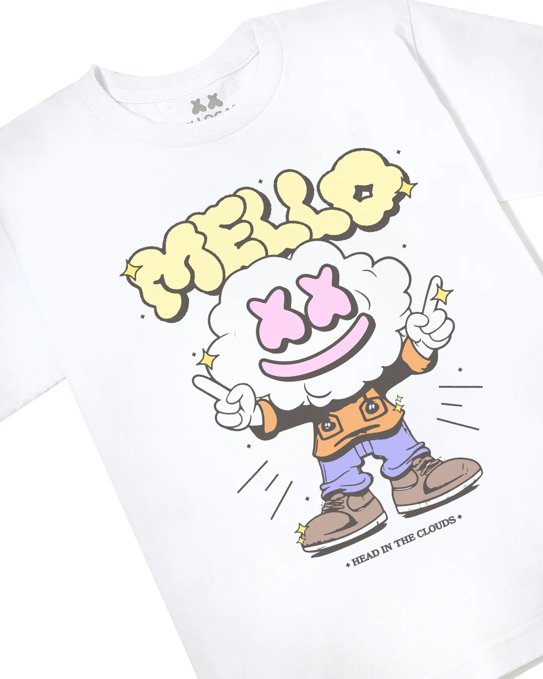 Cloudy T-Shirt (Youth) — White - Image 2