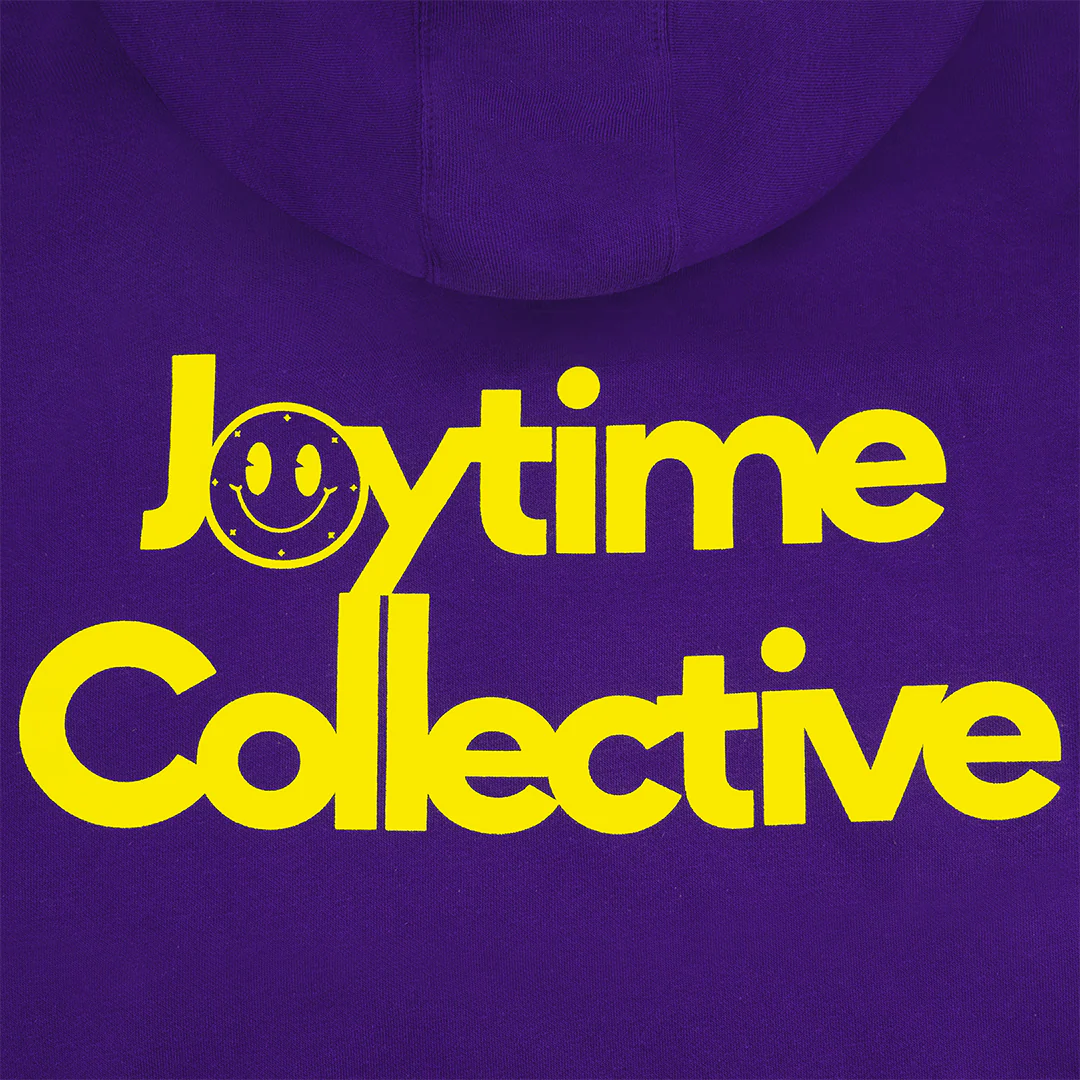 Joytime Collective Stacked Logo Hoodie — Purple - Image 4