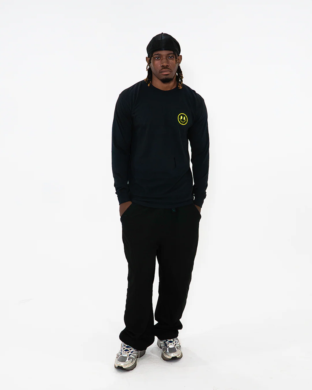 Joytime Collective Stacked Logo L/S Shirt — Black - Image 6