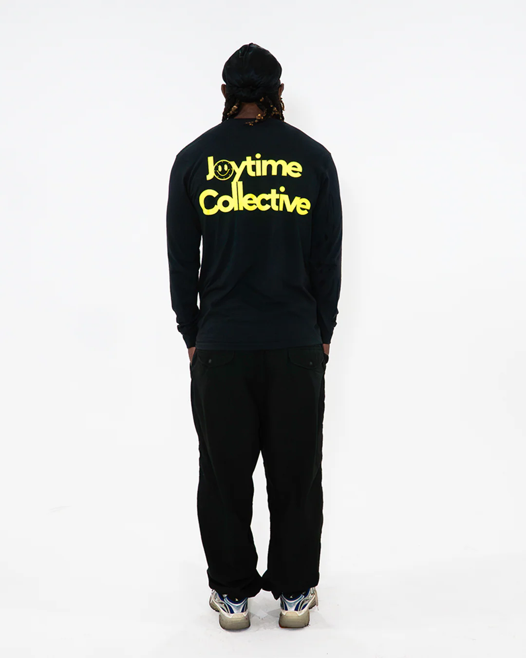 Joytime Collective Stacked Logo L/S Shirt — Black - Image 7