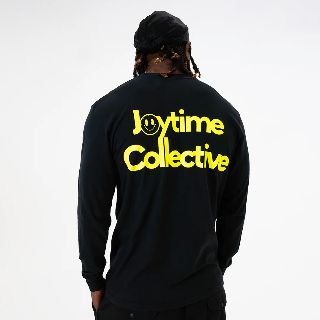 Joytime Collective Stacked Logo L/S Shirt — Black - Image 9