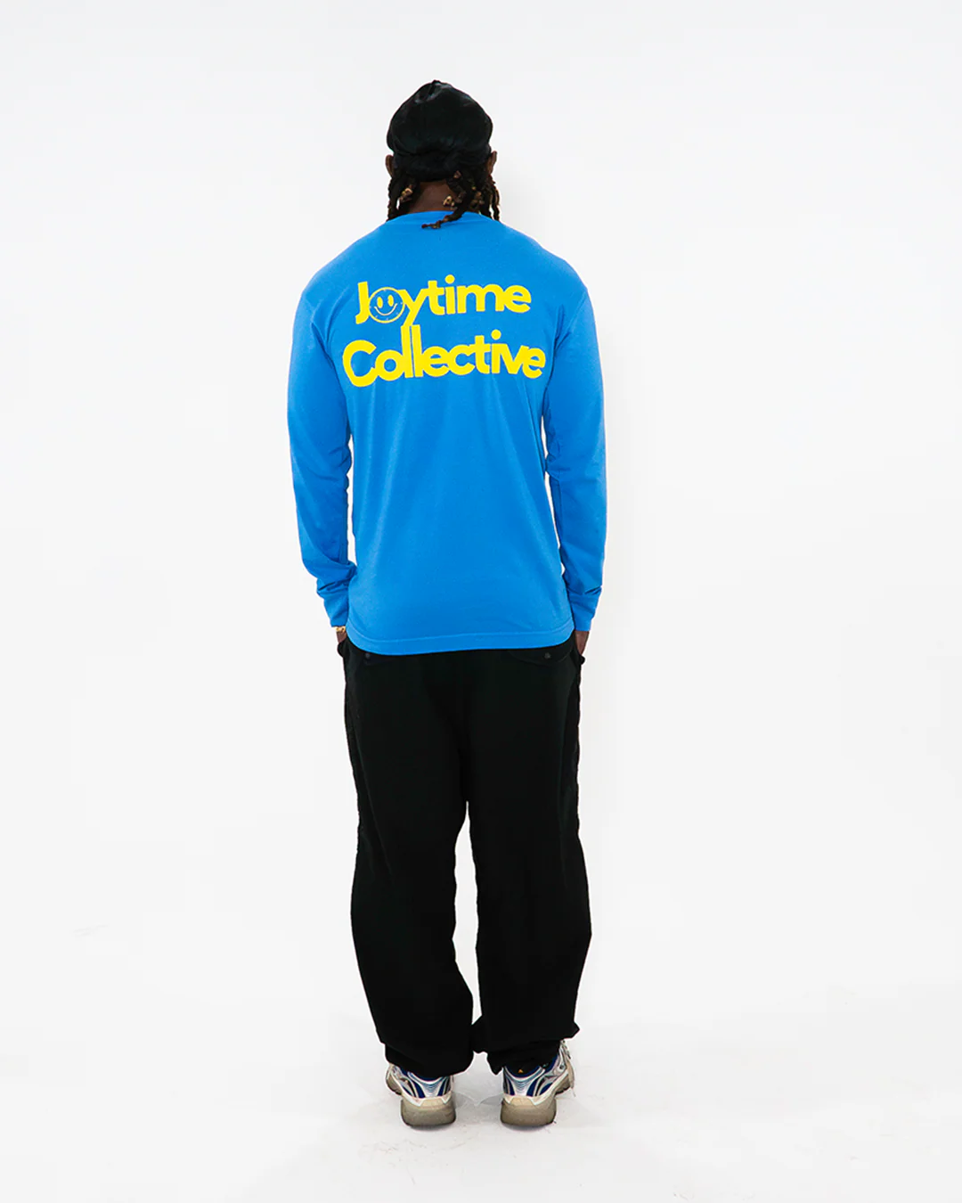 Joytime Collective Stacked Logo L/S Shirt — Blue - Image 6