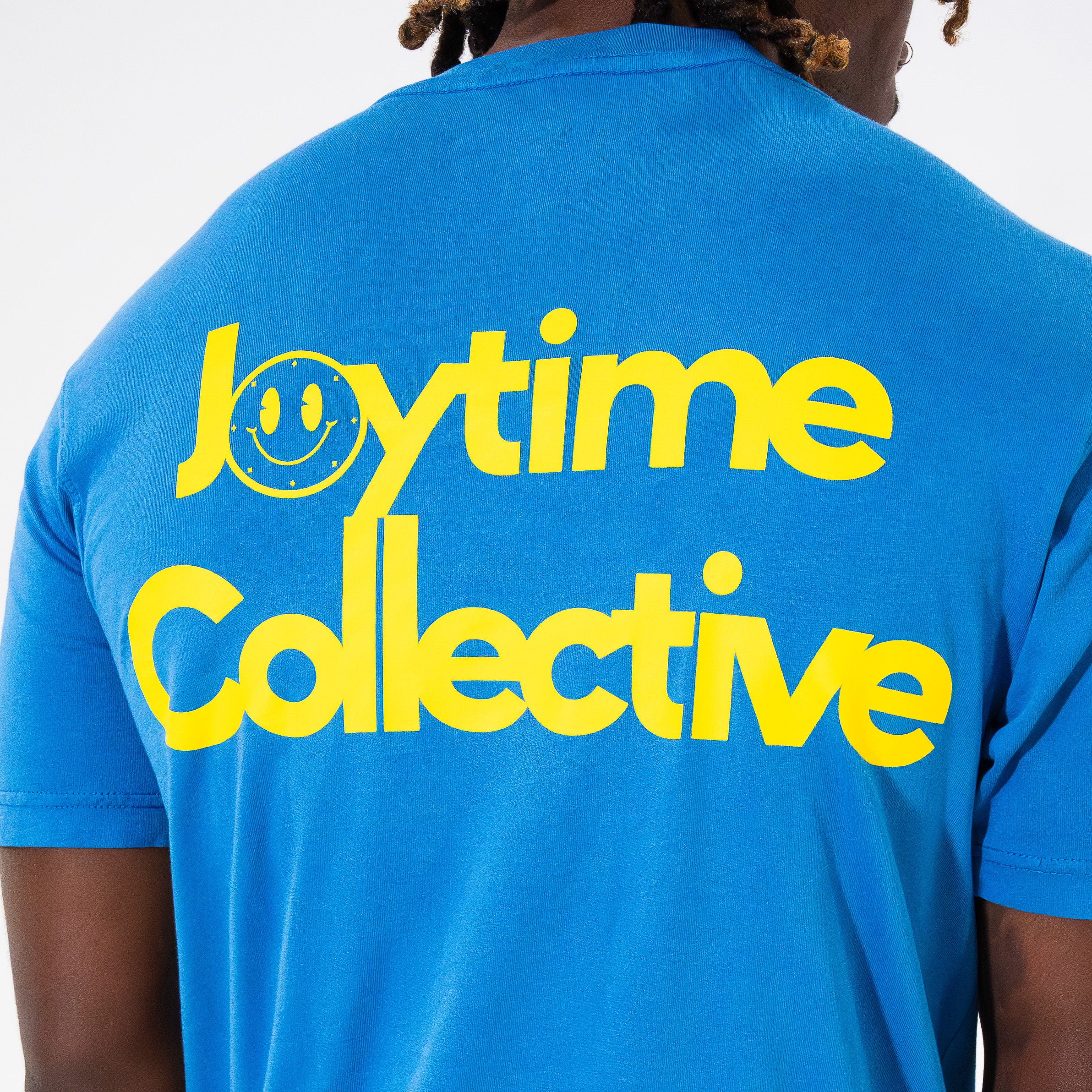 Joytime Collective Stacked Logo T-Shirt — Blue - Image 8