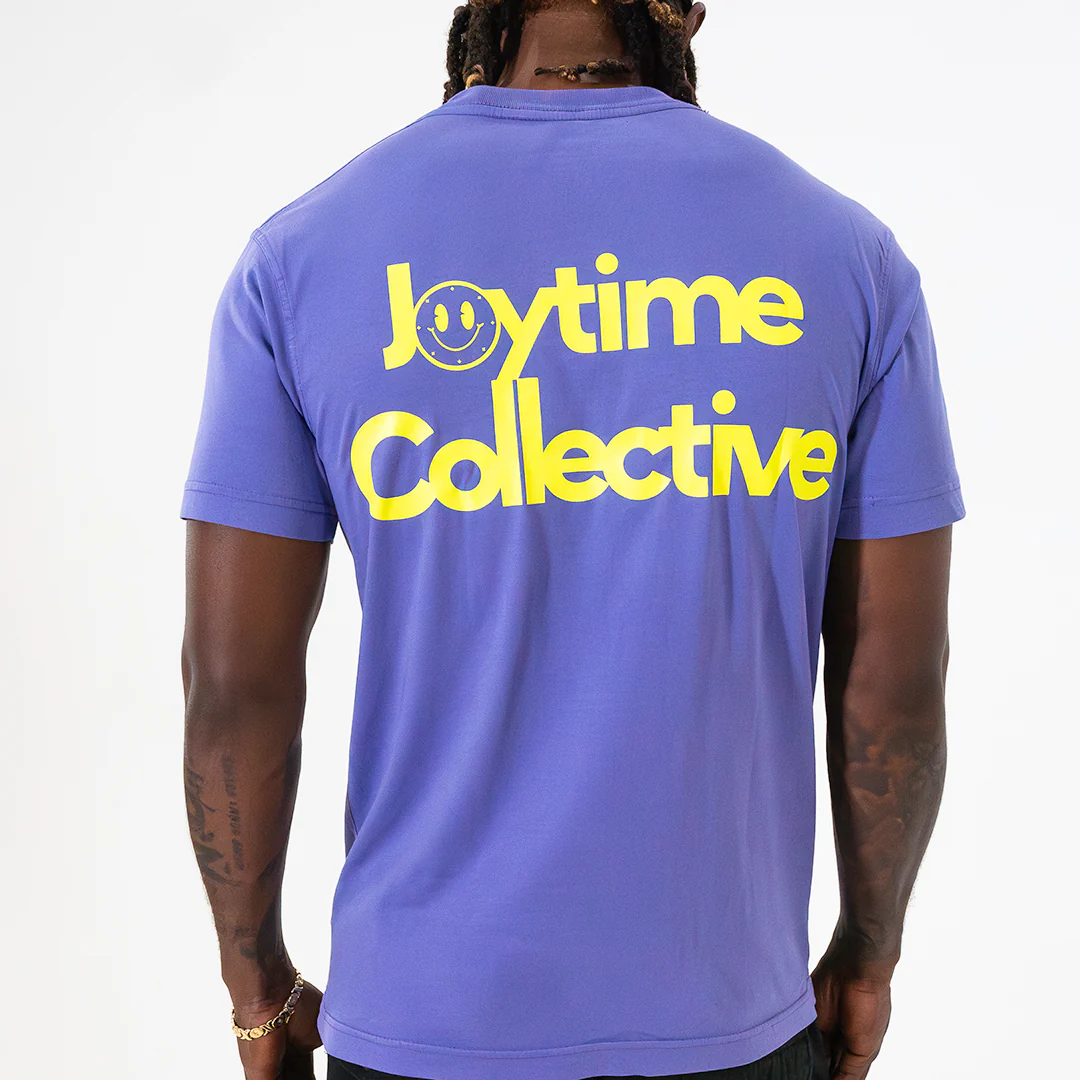 Joytime Collective Stacked Logo T-Shirt — Purple - Image 9