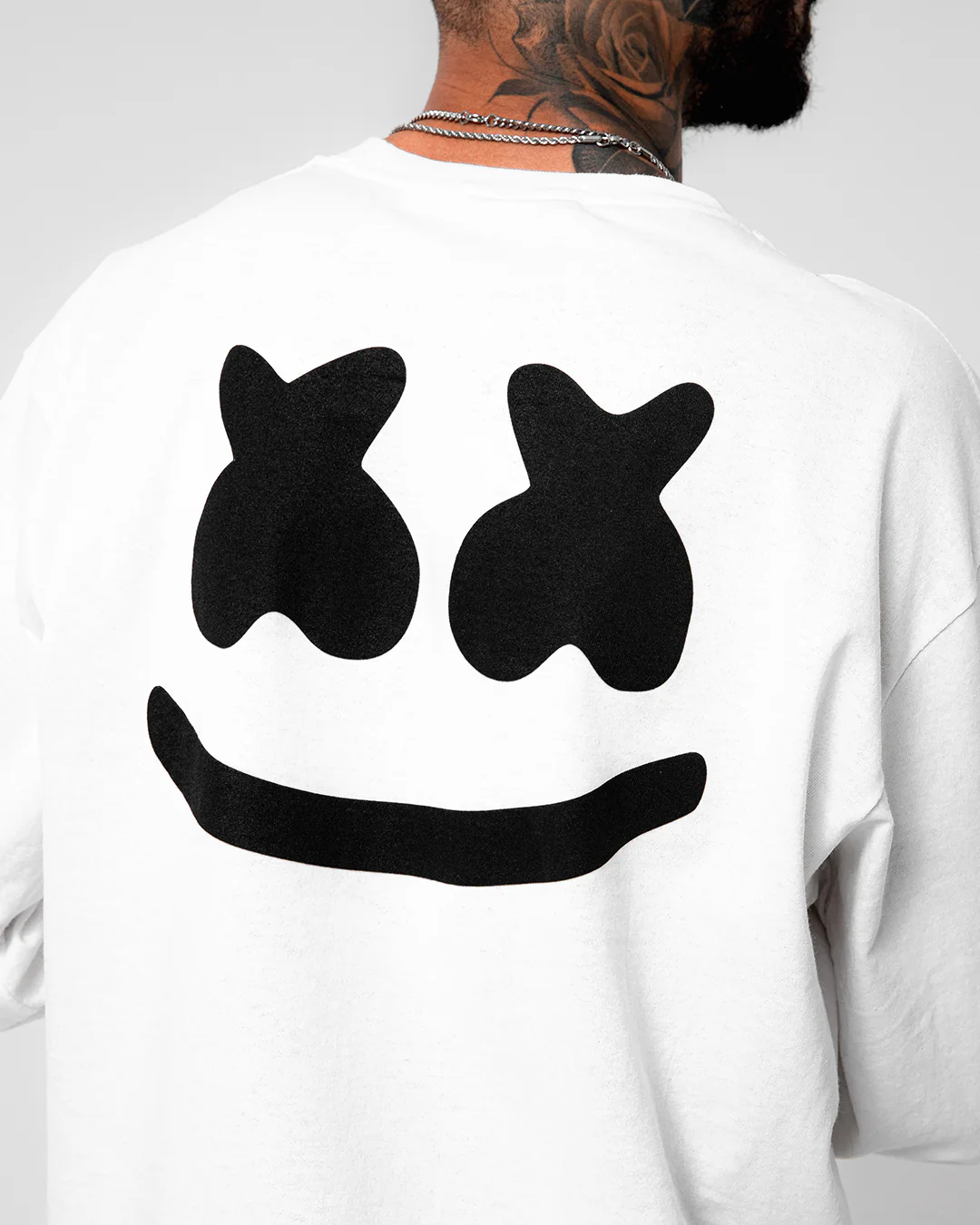 Smile Crest L/S Shirt — White - Image 6